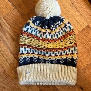Burton Multicolor Knit Pom-Pom Beanie